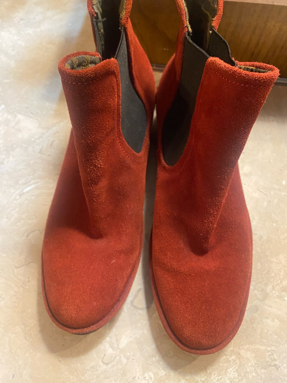 Fly London Women's Red Suede Ankle Booties